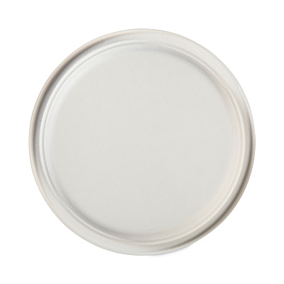 Hefty ECOSAVE Tableware, Plate, Bagasse, 10.13" dia, White, 16/Pack, 12 Packs/Carton (RFPD71016)