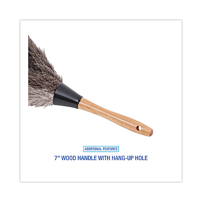 Boardwalk Professional Ostrich Feather Duster, 7" Handle (BWK13FD)