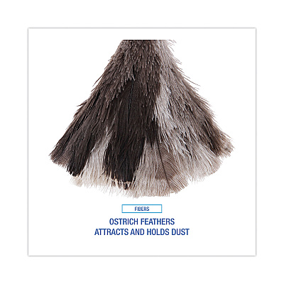 Boardwalk Professional Ostrich Feather Duster, 7" Handle (BWK13FD)