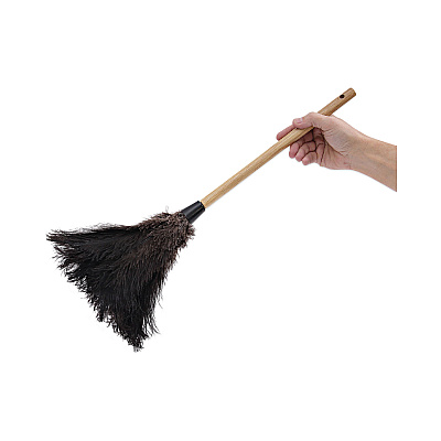Boardwalk Professional Ostrich Feather Duster, 10" Handle (BWK20BK)