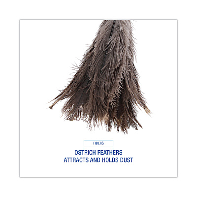 Boardwalk Professional Ostrich Feather Duster, 16" Handle (BWK31FD)