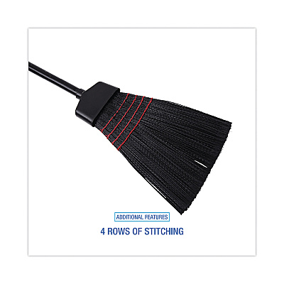 Boardwalk Maid Broom, Plastic Bristles, 54" Overall Length, Dozen (BWK916P)