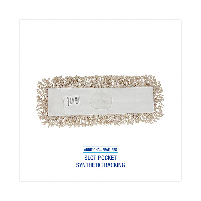 Boardwalk Mop Head, Dust, Cotton, 18 x 3, White (BWK1018)