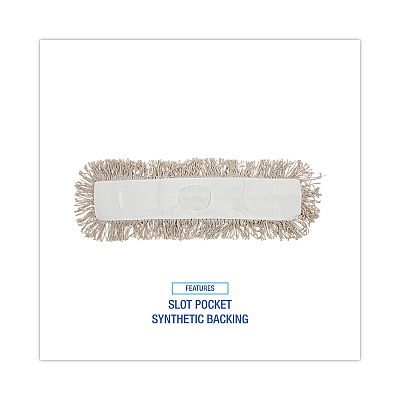 Boardwalk Mop Head, Dust, Cotton, 24 x 3, White (BWK1024)