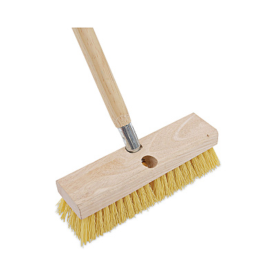Boardwalk Deck Brush Head, 2" Cream Polypropylene Bristles, 10" Brush (BWK3310)