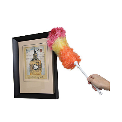Boardwalk Polywool Duster w/20" Plastic Handle, Assorted Colors (BWK9441)