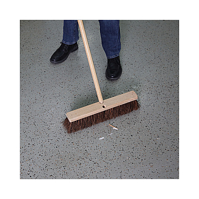 Boardwalk Floor Brush Head, 3.25" Natural Palmyra Fiber Bristles, 18" Brush (BWK20118)