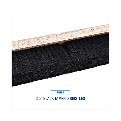 Boardwalk Floor Brush Head, 2.5" Black Tampico Fiber Bristles, 36" Brush (BWK20236)