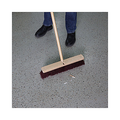 Boardwalk Floor Brush Head, 3" Maroon Heavy-Duty Polypropylene Bristles, 18" Brush (BWK20318)
