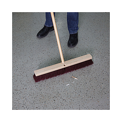 Boardwalk Floor Brush Head, 3.25" Maroon Stiff Polypropylene Bristles, 24" Brush (BWK20324)