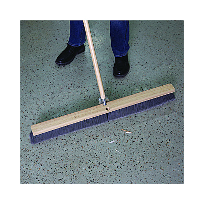Boardwalk Floor Brush Head, 3" Gray Flagged Polypropylene Bristles, 36" Brush (BWK20436)