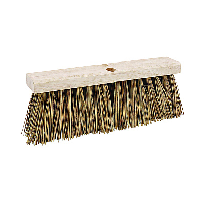 Boardwalk Street Broom Head, 6.25" Brown Palmyra Fiber Bristles, 16" Brush (BWK71160)