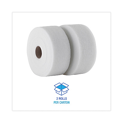 Boardwalk TrapEze Disposable Dusting Sheets, 5" x 125 ft, White, 250 Sheets/Roll, 2 Rolls/Carton (BWK582505)