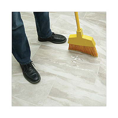 Boardwalk Corn Fiber Angled-Head Lobby Brooms, 55" Handle, Yellow, 12/Carton (BWKBRMAXIL)