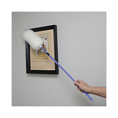 Boardwalk Lambswool Duster, Plastic Handle Extends 35" to 48" Handle, Assorted Colors (BWKL3850)
