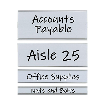 C-Line Clear Magnetic Label Holders, Side Load, 6 x 0.5, 10/Pack (CLI87805)