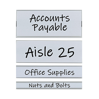 C-Line Clear Magnetic Label Holders, Side Load, 6 x 2, 10/Pack (CLI87820)