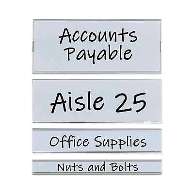 C-Line Clear Magnetic Label Holders, Side Load, 6 x 2.5, 10/Pack (CLI87825)