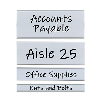 C-Line Clear Magnetic Label Holders, Side Load, 6 x 1, 10/Pack (CLI87810)