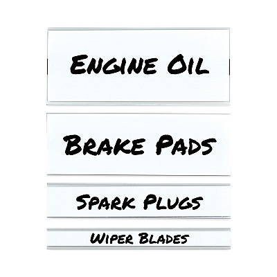 C-Line Clear Magnetic Label Holders, Side Load, 6 x 2, 10/Pack (CLI87820)