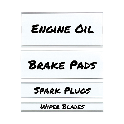 C-Line Clear Magnetic Label Holders, Side Load, 6 x 0.5, 10/Pack (CLI87805)