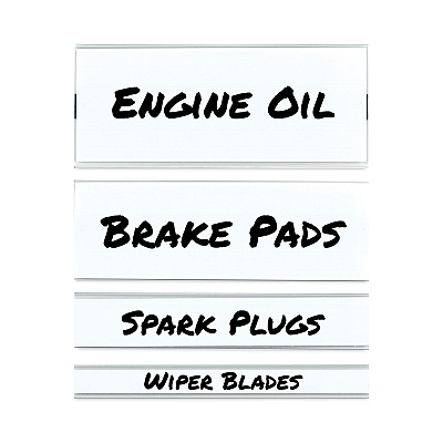 C-Line Clear Magnetic Label Holders, Side Load, 6 x 2.5, 10/Pack (CLI87825)