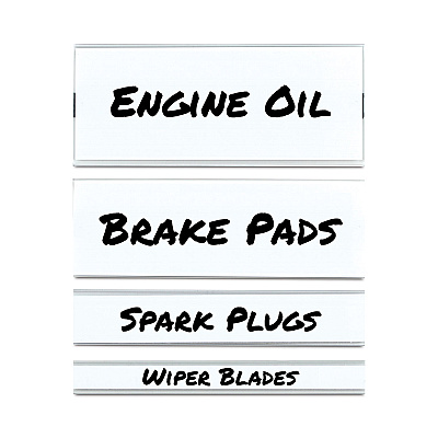 C-Line Clear Magnetic Label Holders, Side Load, 6 x 1, 10/Pack (CLI87810)