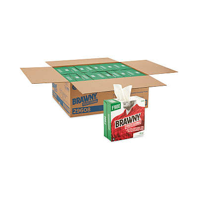 Brawny Professional FLAX 900 Heavy Duty Cloths, 9 x 16.5, White, 72/Box, 10 Box/Carton (GPC29608)