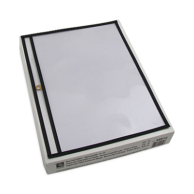 C-Line Shop Ticket Holders, Stitched, Both Sides Clear, 75 Sheets, 12 x 9, 25/Box (CLI49912)