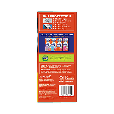 Hefty Extra Heavy-Duty Ultra Strong Scented Tall Kitchen Bags, Drawstring, 13 gal, Citrus Twist, 23.75" x 24.88", White, 80/Box (PCTE88354)