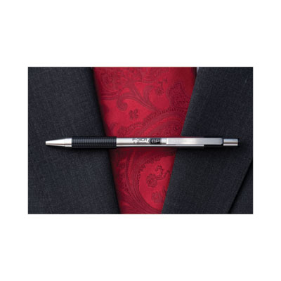 Zebra F-301 Ballpoint Pen, Retractable, Fine 0.7 mm, Assorted Ink and Barrel Colors, 4/Pack (ZEB27174)