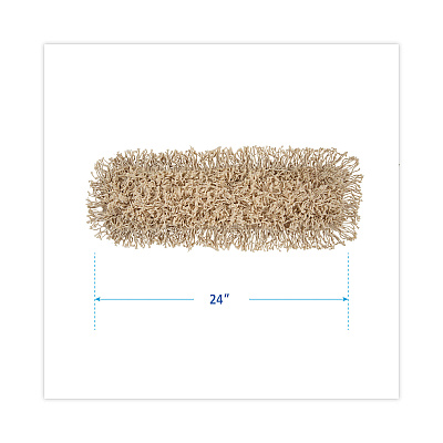 Boardwalk Industrial Dust Mop Head, Hygrade Cotton, 24w x 5d, White (BWK1324)