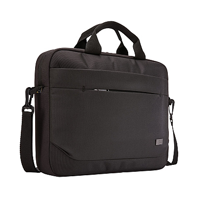 Case Logic Advantage Laptop Attache, Fits Devices Up to 15.6", Polyester, 16.1 x 2.8 x 13.8, Black (CLG3203988)