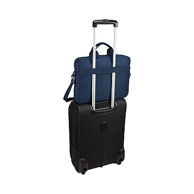 Case Logic Advantage Laptop Attache, Fits Devices Up to 14", Polyester, 14.6 x 2.8 x 13, Dark Blue (CLG3203987)