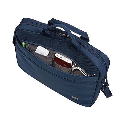 Case Logic Advantage Laptop Attache, Fits Devices Up to 14", Polyester, 14.6 x 2.8 x 13, Dark Blue (CLG3203987)