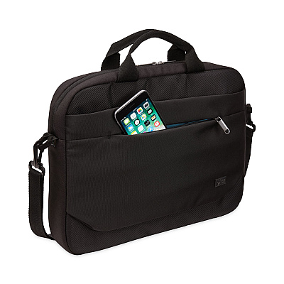 Case Logic Advantage Laptop Attache, Fits Devices Up to 14", Polyester, 14.6 x 2.8 x 13, Black (CLG3203986)