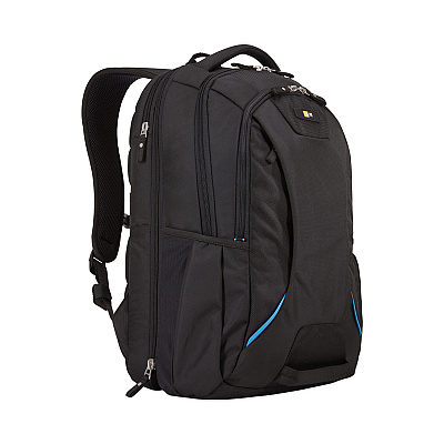 Case Logic Checkpoint Friendly Backpack, Fits Devices Up to 15.6", Polyester, 2.76 x 13.39 x 19.69, Black (CLG3203772)