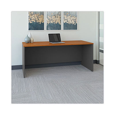 Bush Series C Collection Desk Shell, 71.13" x 29.38" x 29.88", Natural Cherry/Graphite Gray (BSHWC72436)