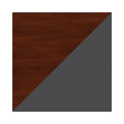 Bush Series C Collection Bow Front Desk, 71.13" x 36.13" x 29.88", Hansen Cherry/Graphite Gray (BSHWC24446)