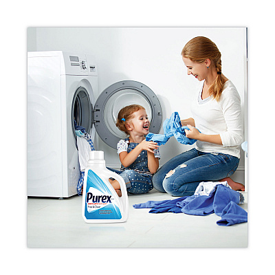 Purex Free and Clear Liquid Laundry Detergent, Unscented, 75 oz Bottle, 6/Carton (DIA2420006040CT)