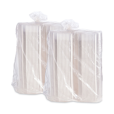 Dart StayLock Clear Hinged Lid Containers, 5.4 x 9 x 3.5, Clear, Plastic, 250/Carton (DCCC35UT1)