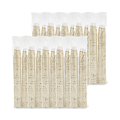 Dart Trophy Plus Dual Temperature Insulated Cups in Symphony Design, 12 oz, Beige, 1,000/Carton (SCCX12J8002CT)
