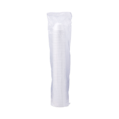 Dart Foam Container, Squat, 6 oz, White, 50/Pack, 20 Packs/Carton (DCC6B12)