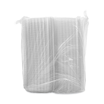 Dart ClearSeal Hinged-Lid Plastic Containers, 3-Compartment, 9.4 x 8.9 x 3, Plastic, 100/Bag, 2 Bags/Carton (DCCC95PST3)
