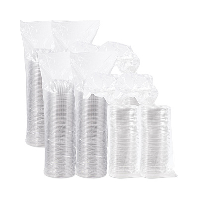 Dart PresentaBowls Bowl/Lid Combo-Paks, Dome Lid, 16 oz, Clear, Plastic, 63/Pack, 4 Packs/Carton (DCCC16BCD)