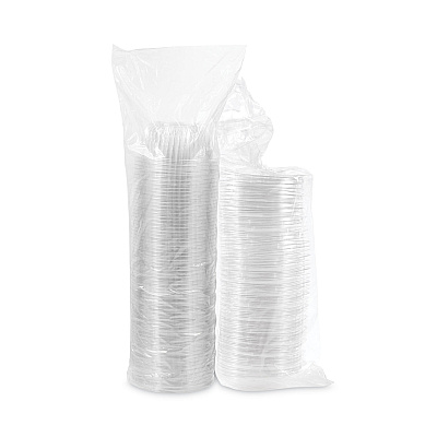Dart PresentaBowls Bowl/Lid Combo-Paks, Dome Lid, 16 oz, Clear, Plastic, 63/Pack, 4 Packs/Carton (DCCC16BCD)