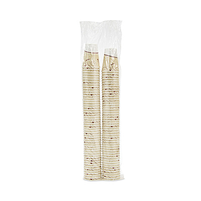 Dart Trophy Plus Dual Temperature Insulated Cups in Symphony Design, 12 oz, Beige, 100/Pack (SCCX12J8002PK)