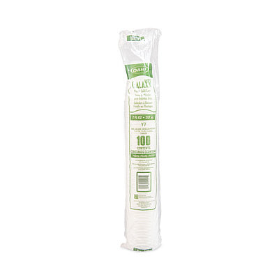 Dart High-Impact Polystyrene Cold Cups, 7 oz, Translucent, 100 Cups/Sleeve, 25 Sleeves/Carton (DCCY7)