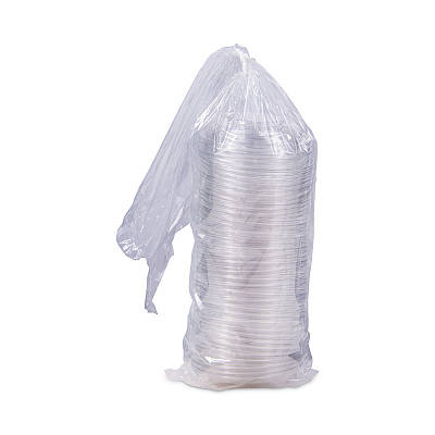 Dart PresentaBowls Clear Dome Lids, 7.3 Diameter x 1.1 h, Clear, Plastic, 63 Lids/Bag, 4 Bags/Carton (DCCC64BDL)