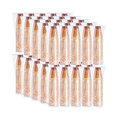 Dart Fusion Escape Foam Hot/Cold Cups, 12 oz, Brown/Black, 1,000/Carton (DCC12U16ESC)